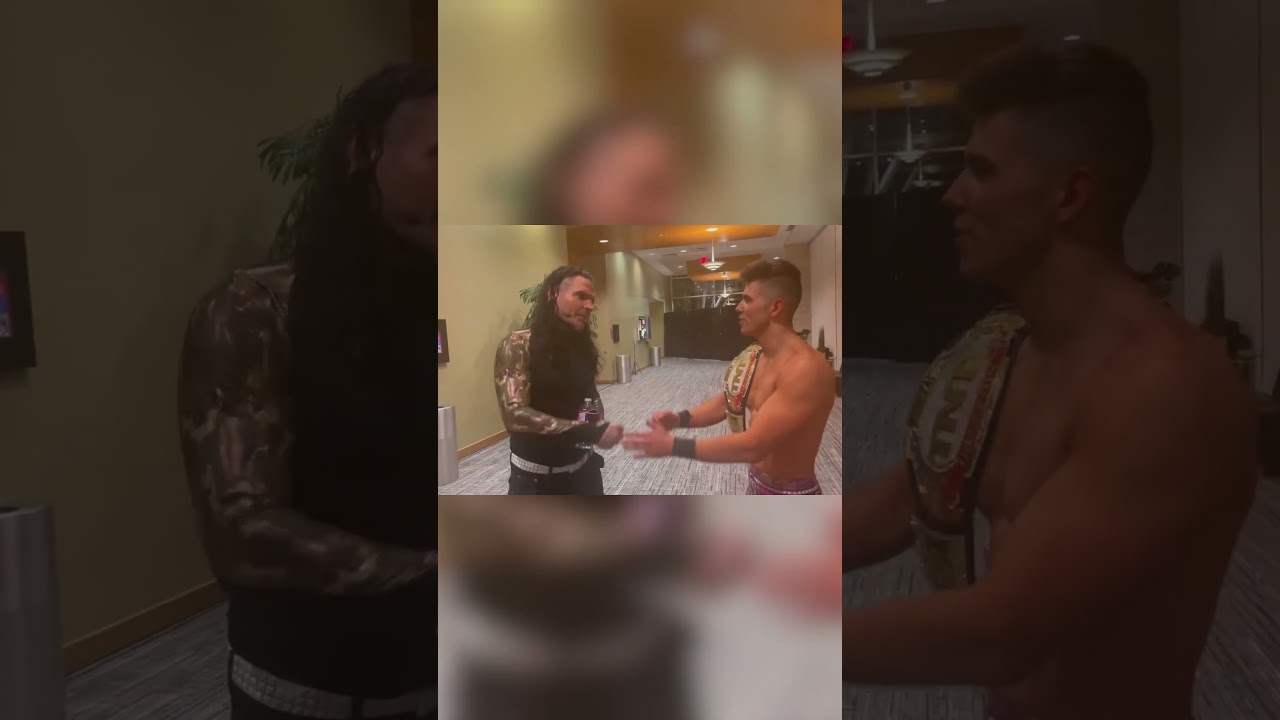 The moment Jeff Hardy & Sammy Guevara met for the first time
