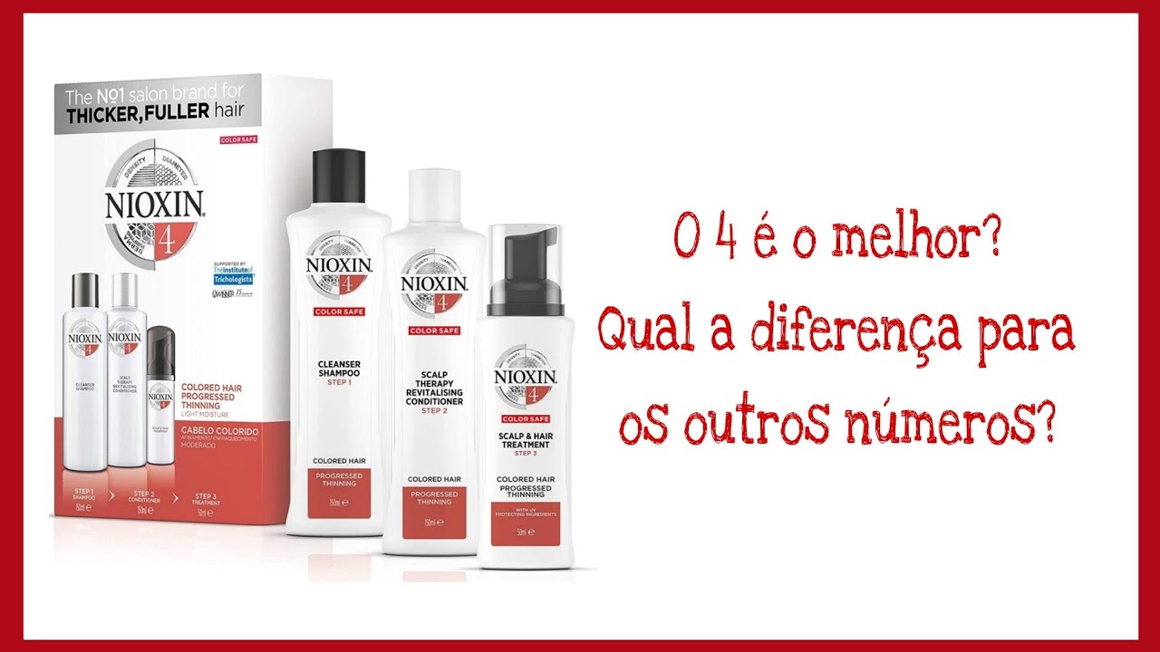 Kit Nioxin 4 Resenha | Por que existem 6 números? Qual a diferença? #QuedaCapilar
