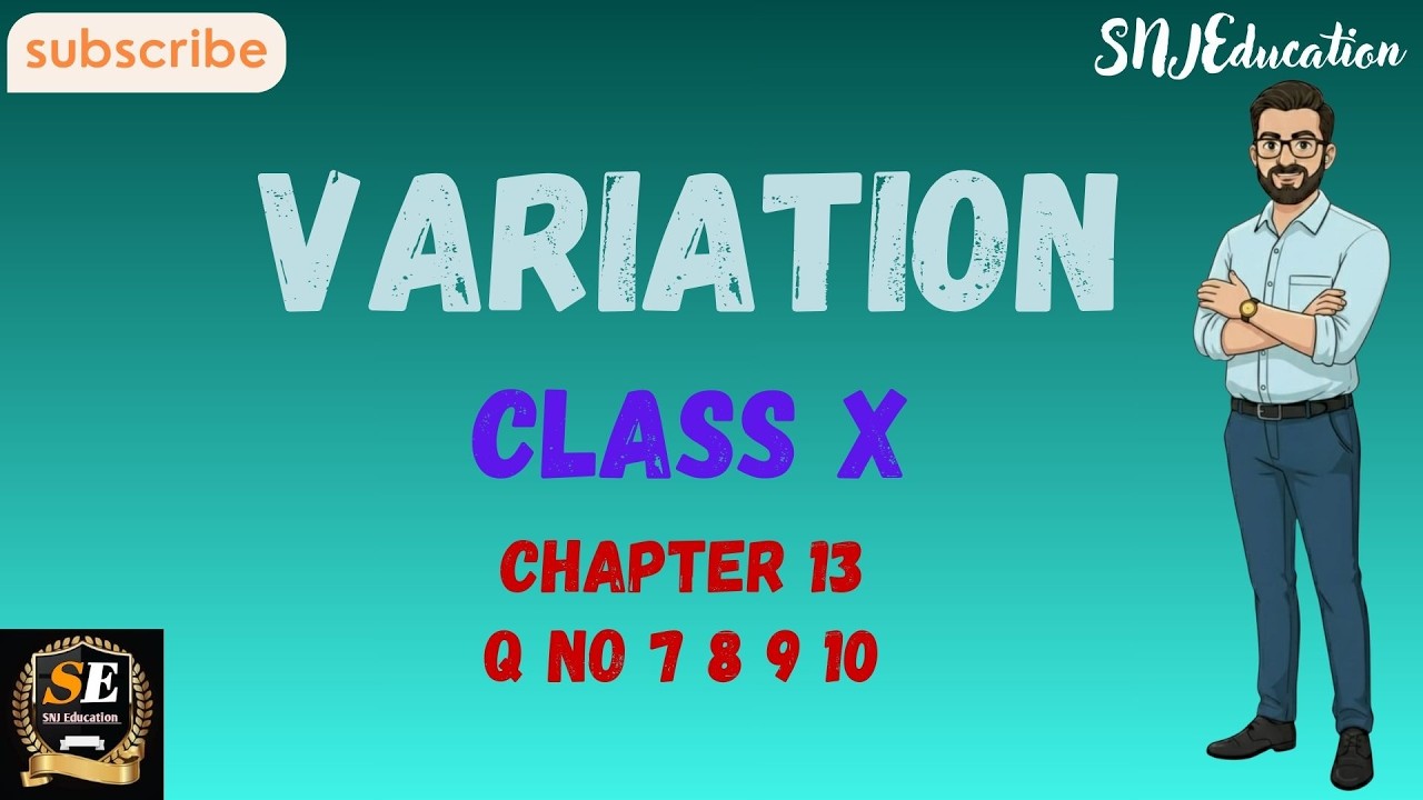 03 II Variation II Chapter 13 II Concept and Solution with explanation II Class 10 II WBBSE 7 8 9 10