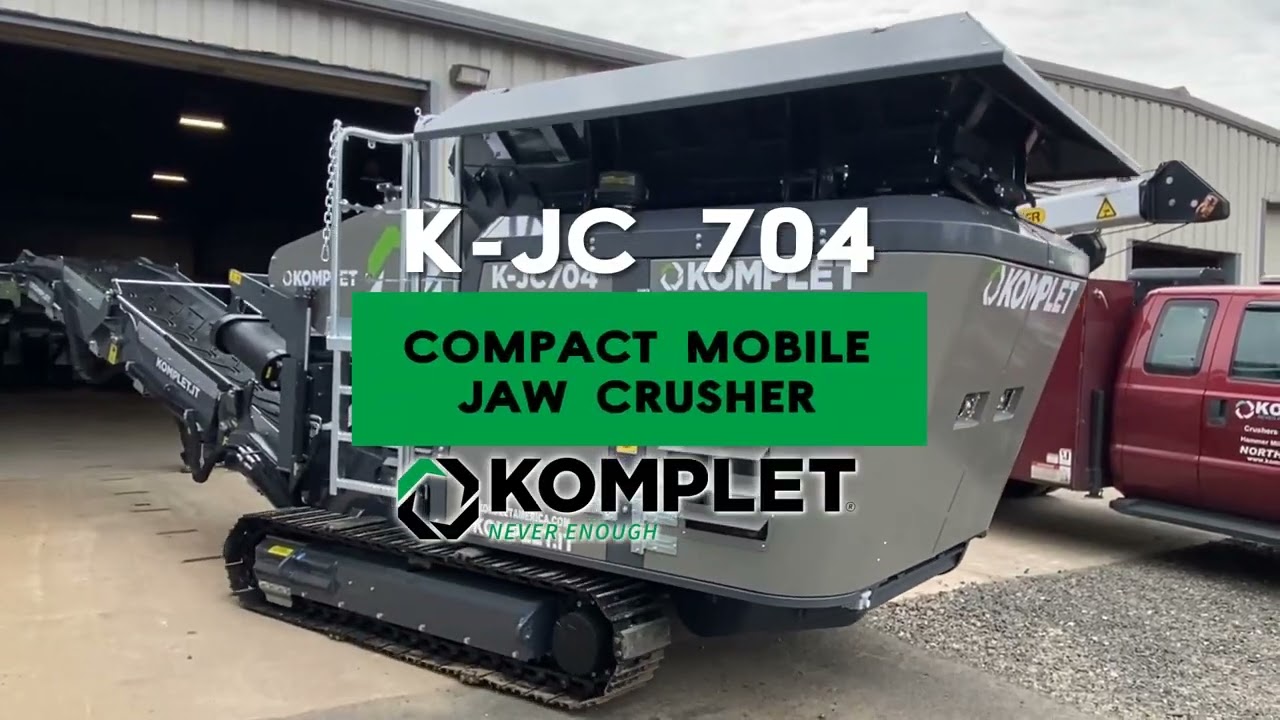 Komplet K-JC 704 Compact Mobile Jaw Crusher - Recycle C&D Waste