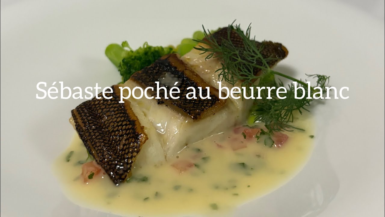 アイナメのポワレブールブラウンソース(Sébaste poché au beurre blanc)