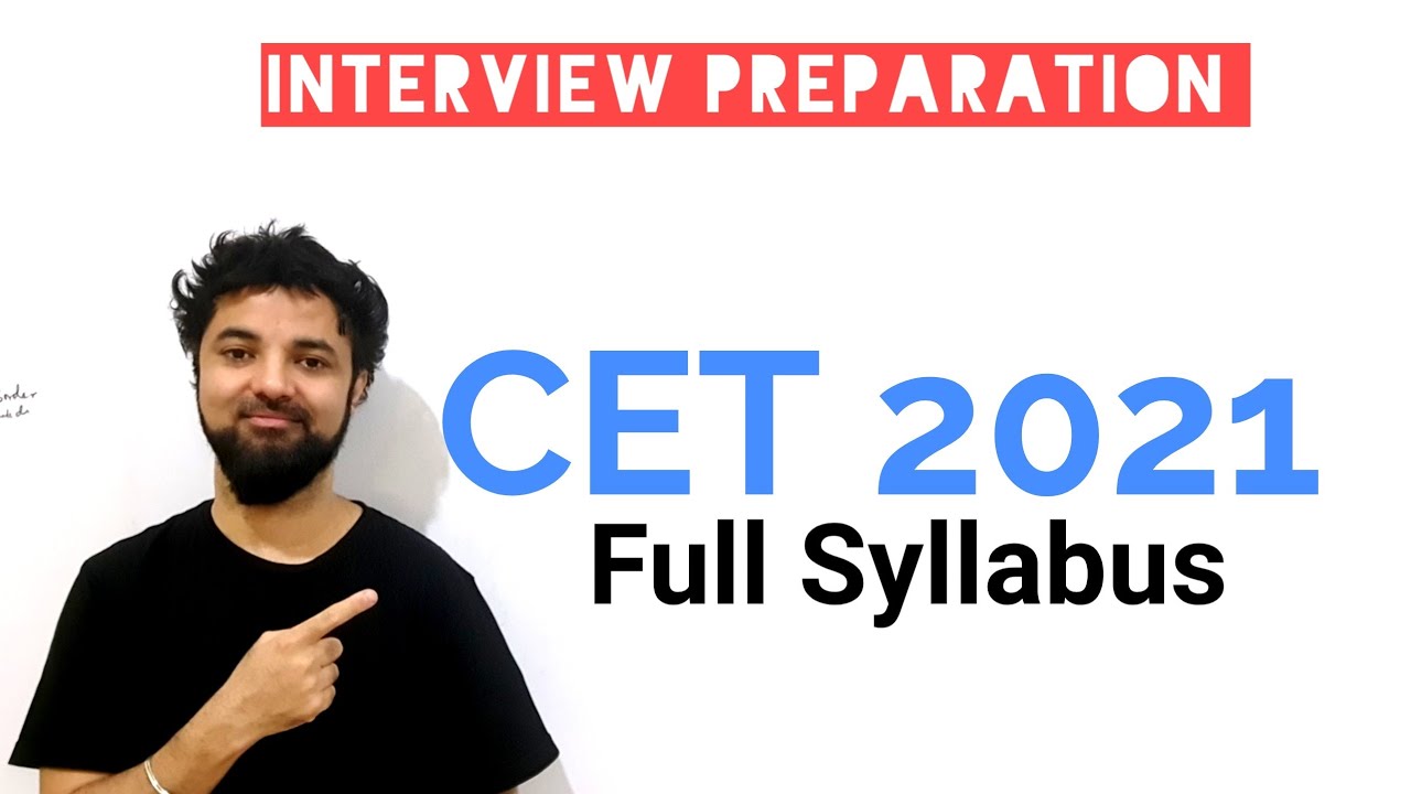 CET 2021 Full Syllabus | New Pattern | Lets Ruttofy the Syllabus