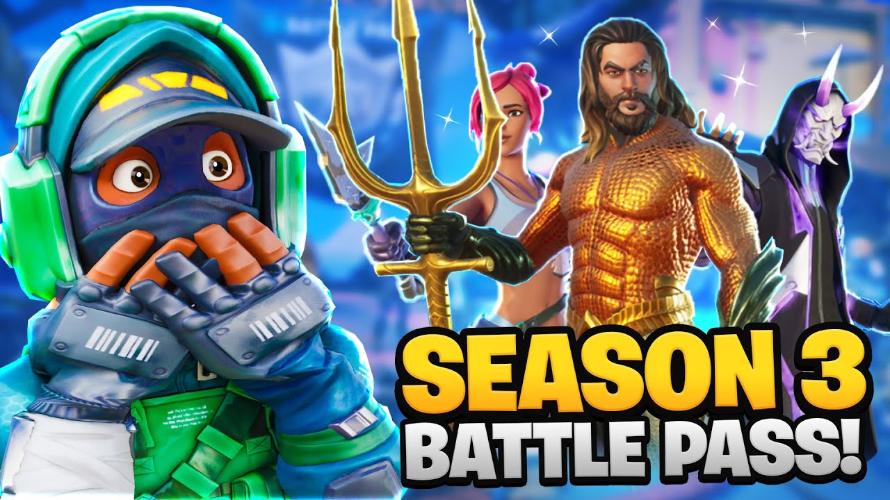 SEASON 3 BATTLEPASS! (100% UNLOCKED/UNDERWATER MAP)