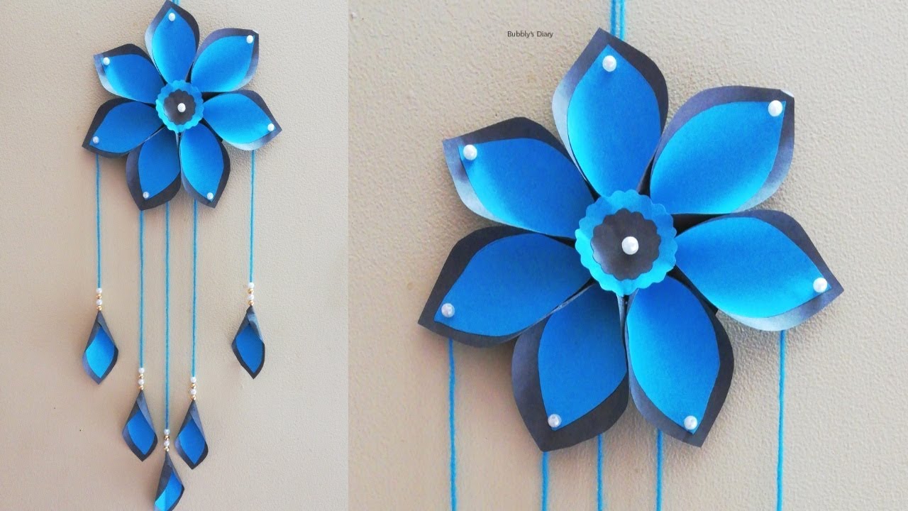 Easy Wall Hanging||Home Decorating Ideas||PaperCraft WallHanging||Paper Crafts Easy@BubblysDiary