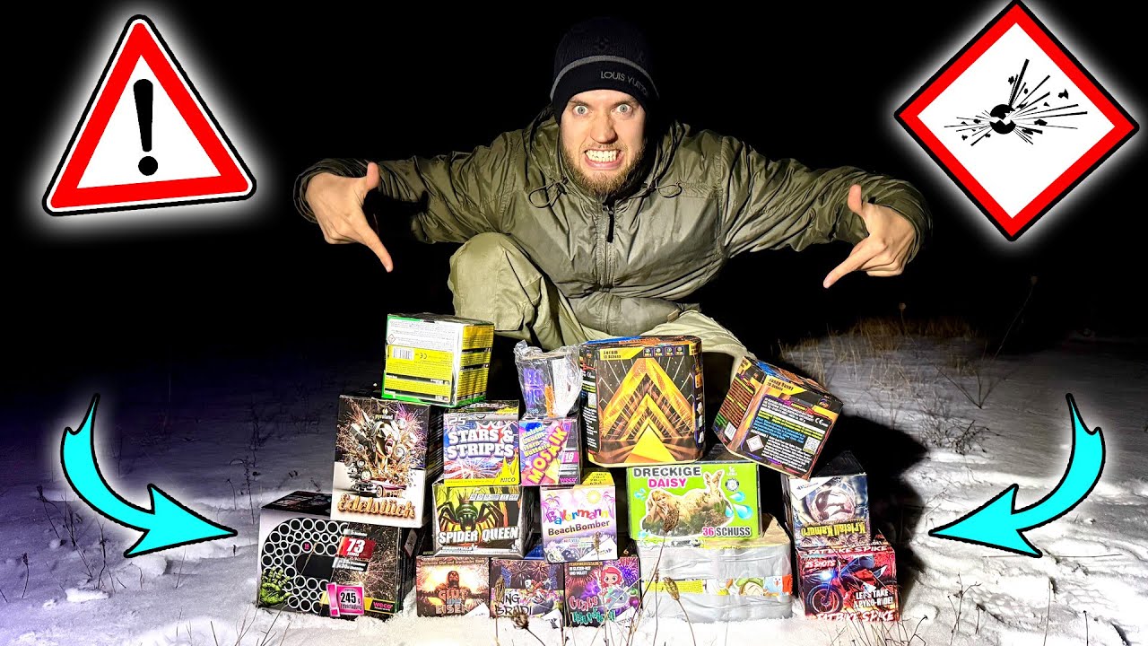 Kann man mit GÜNSTIGEN Silvester Feuerwerk BATTERIEN SPAß HABEN?
