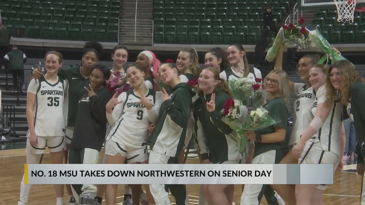 Michigan State women's basketball takes down Northwestern on Senior Day