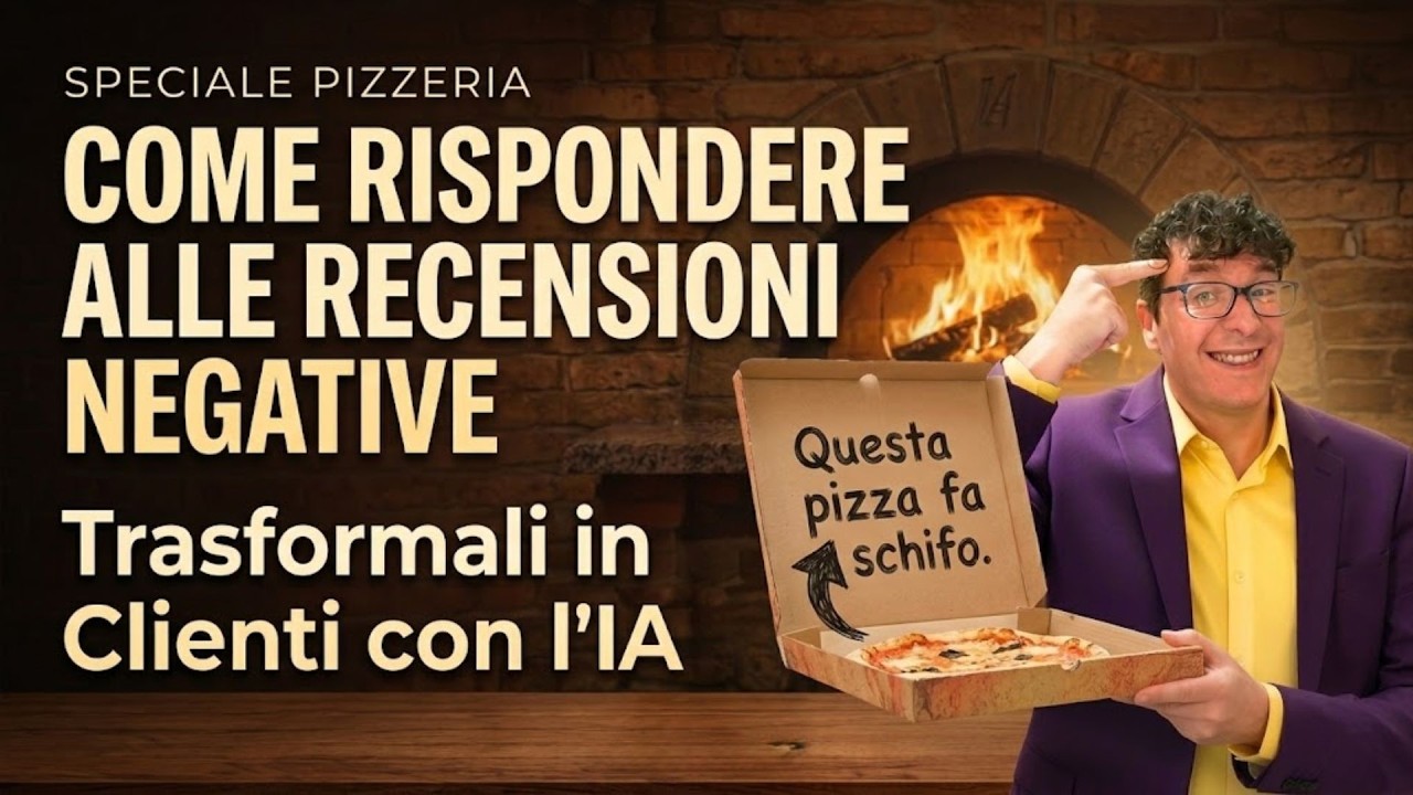 Come Rispondere alle RECENSIONI NEGATIVE con l'Intelligenza Artificiale 🦈Pizzeria