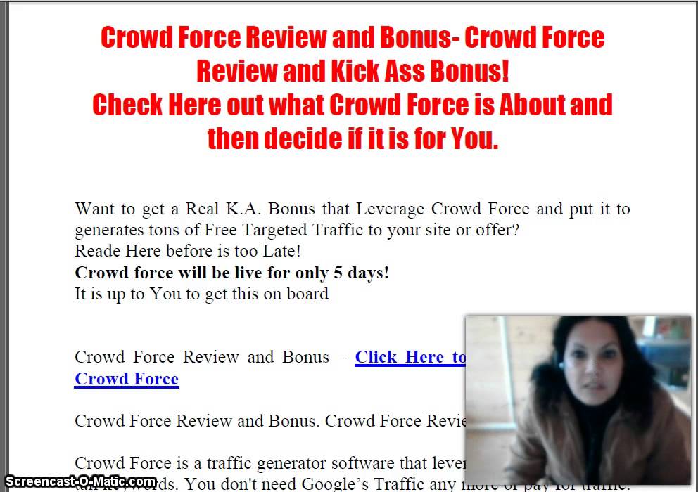 Crowd Force Review. WOW- Real Value Bonus for Crowd Force Costumers!