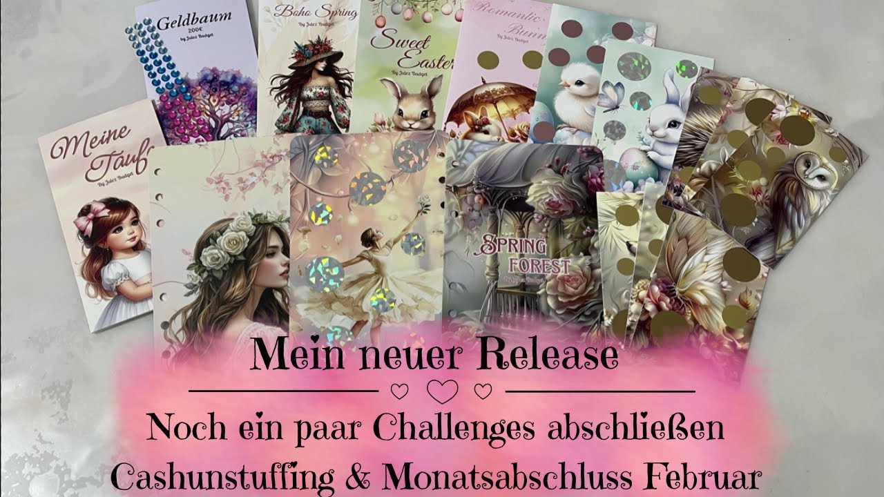 🦋Mein neuer Release | Noch ein paar Challenges abschließen | Cashunstuffing |Monatsabschluss Februar