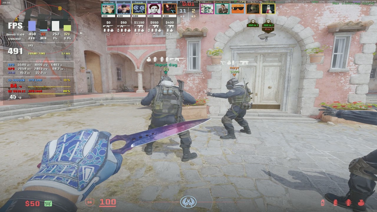 CS2 Competitive Settings / i9-14900K + RX 9070 XT / Inferno in Season 4