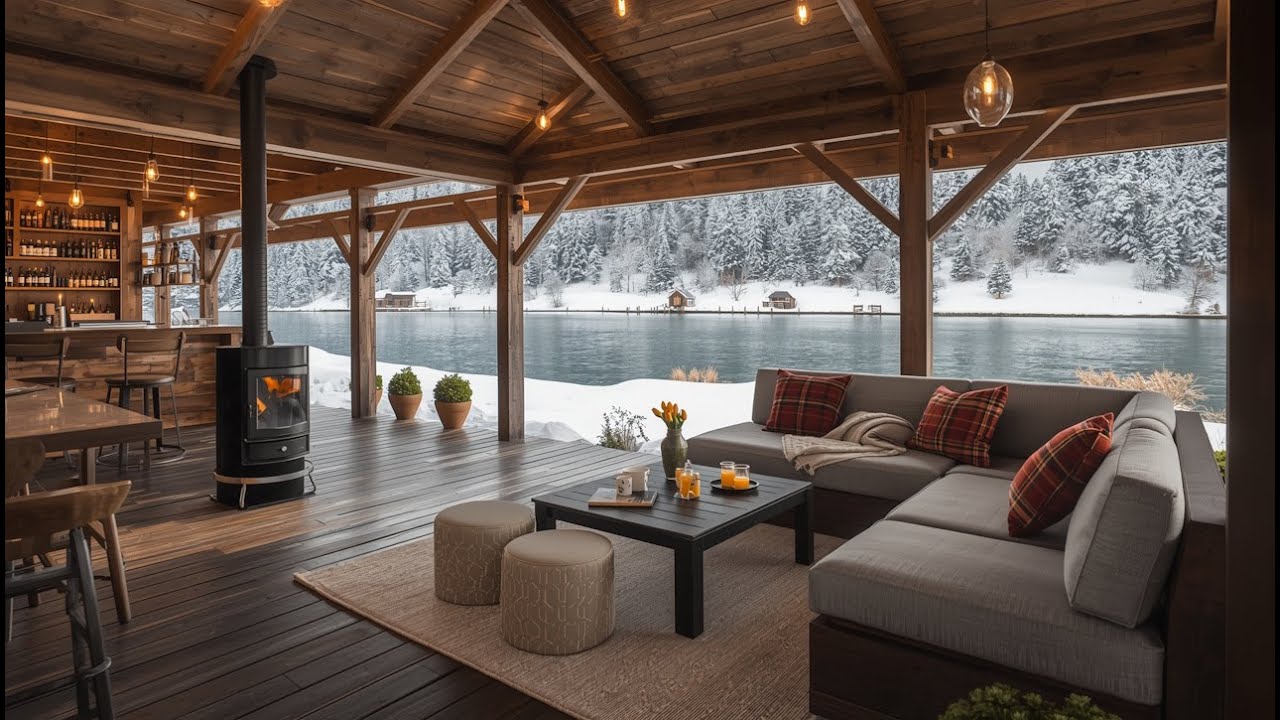 Serene February Morning ☕ Soft Snow & Smooth Jazz Music for