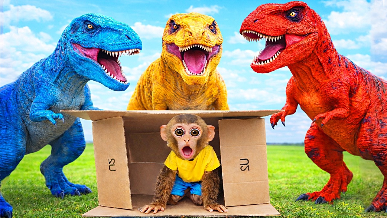 Learn colors with dinosaur building blocks | Educational video for preschoolers and toddlers