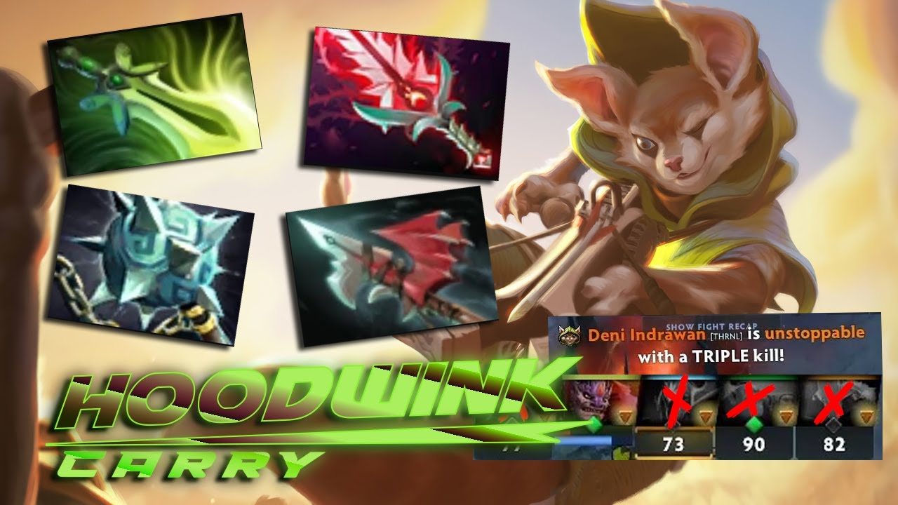 Hard carry Hoodwink Bloodthorn Beat meta-carry Juggernaut | Dota 2