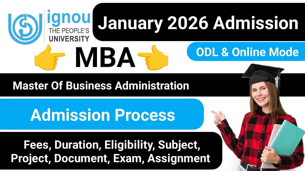 IGNOU MBA Admission January 2026 Session | IGNOU MBA Admission process_IGNOU Admission Form Fill Up