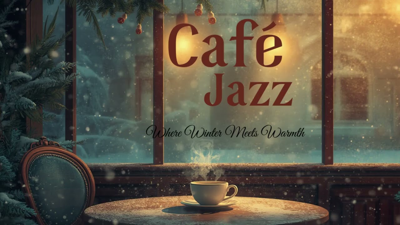 Snowy Cafe Night ☕❄️ Relaxing Jazz Music for Study, Work & Sleep (Cozy Ambience)　作業用