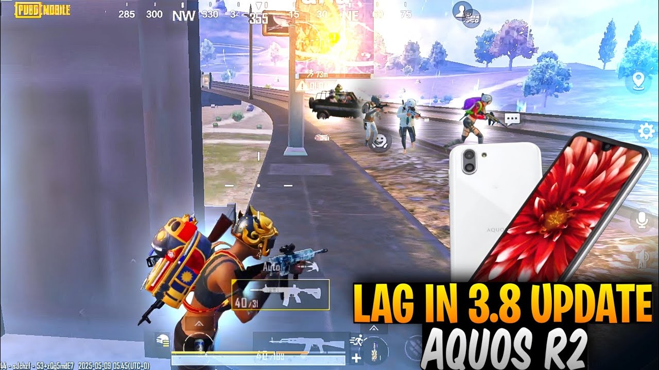 LAG IN NEW UPDATE 3.8 AQUOS R2🔥AQUOS R2 SMOOTH+EXTREAME PUBG Test