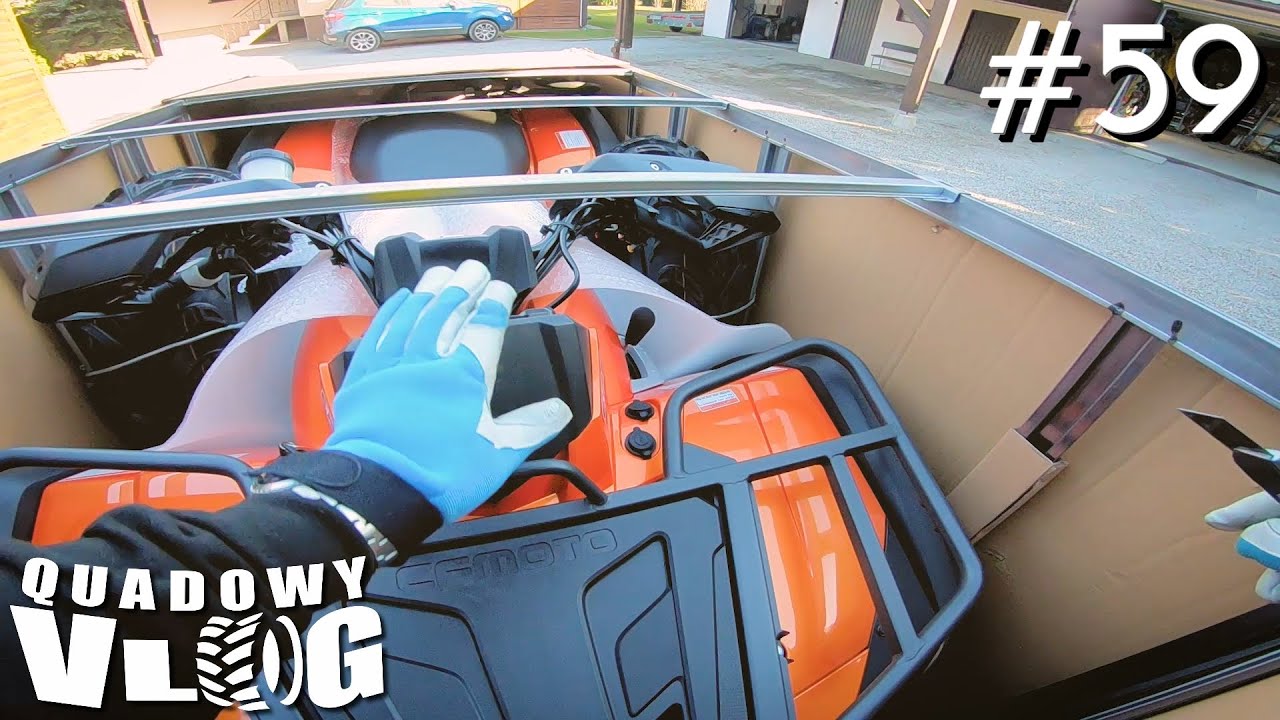 #59 - Unboxing CF Moto 600 EPS, Co się tutaj wyprawia !? ( vlog quad )