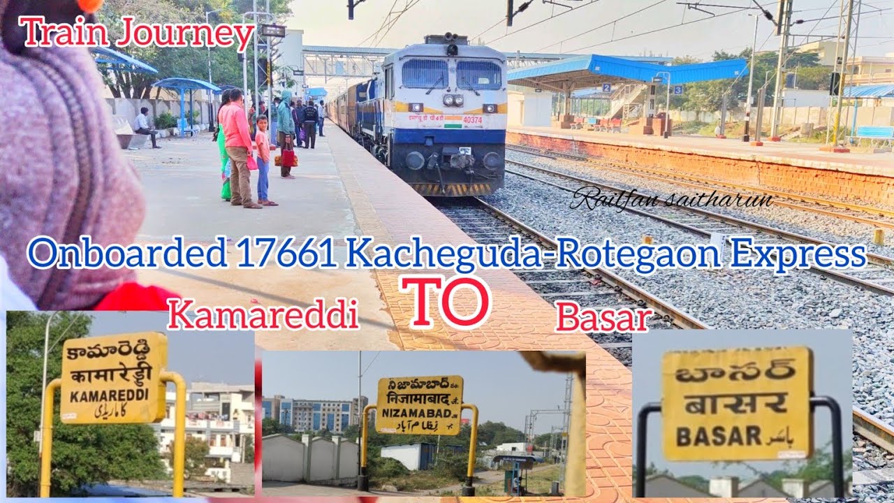Kamareddi to Basar on 17661 Kacheguda-Rotegaon Express