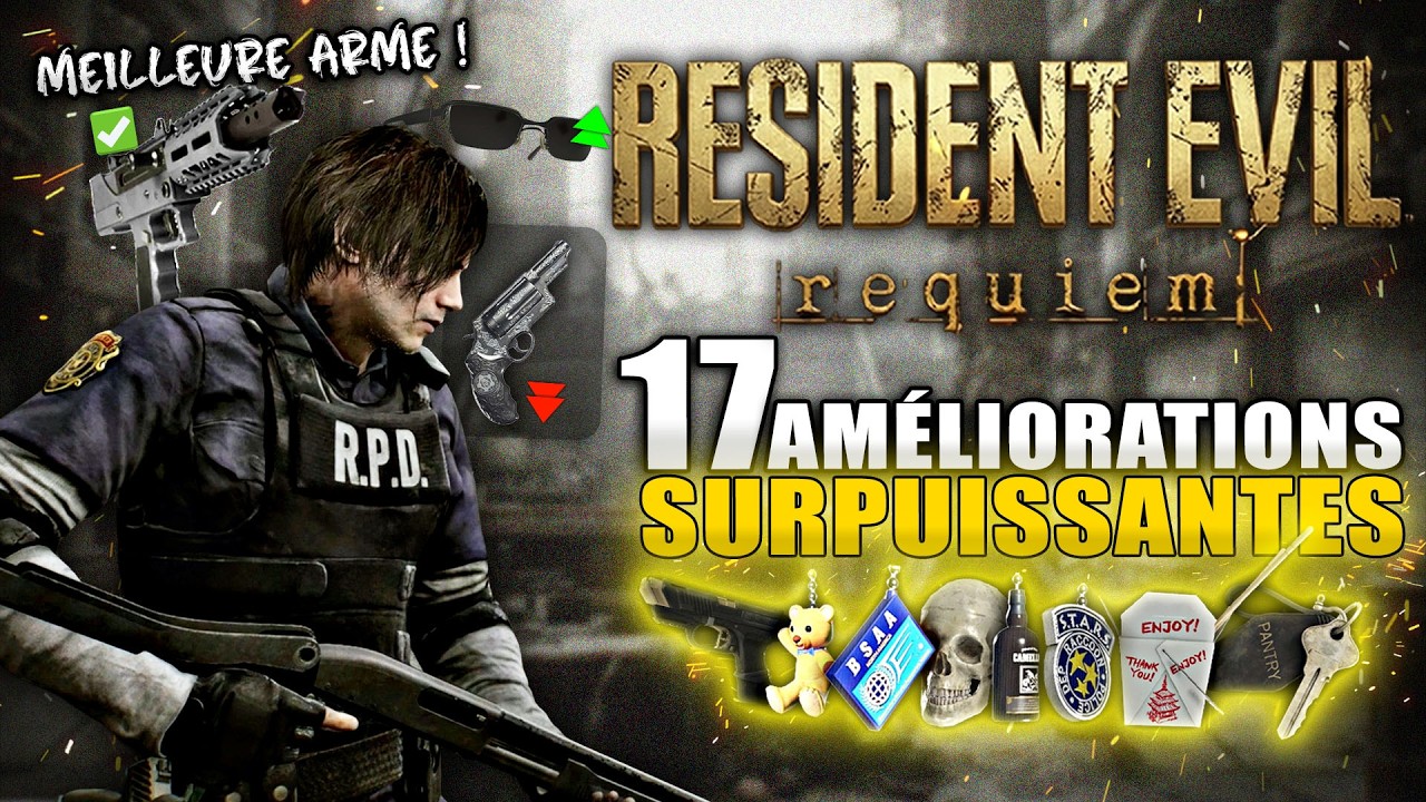 Resident Evil Requiem : Les MEILLEURES AMRES & Améliorations de LÉON & GRACE (Porte-Bonheurs, ...)