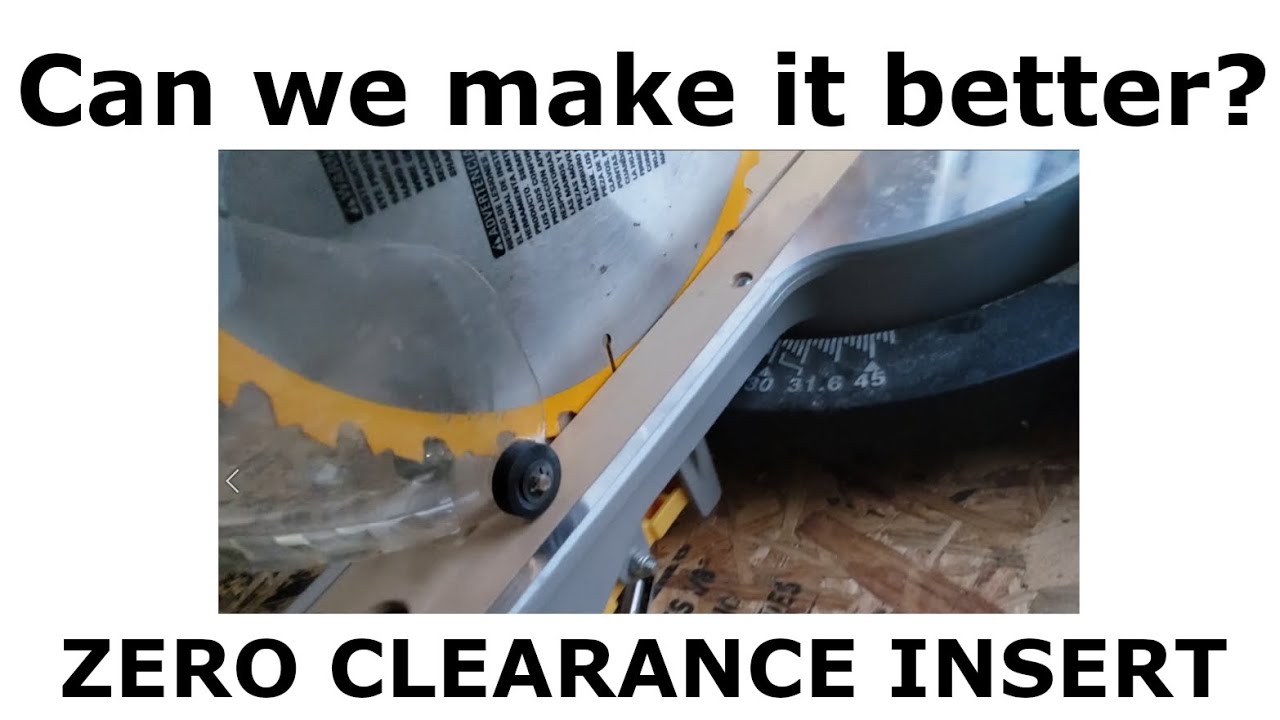 Zero clearance insert for Harbor Freight miter saw