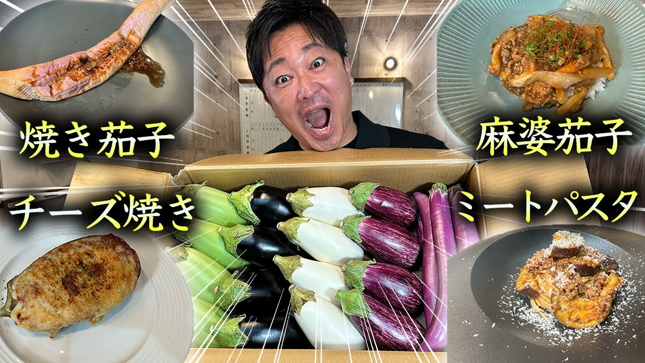 【10品】大量に届いたナスを使ってエンドレス朝ごはん！？