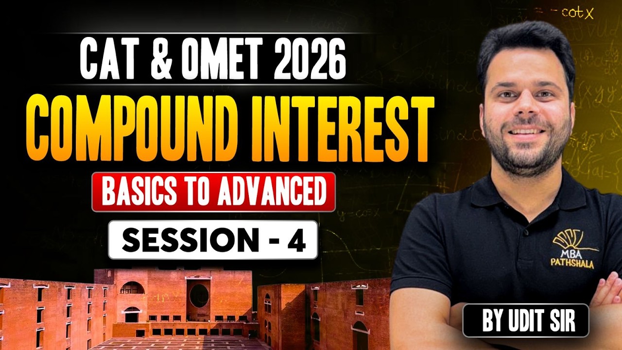 Compound Interest | Session 04 | Complete Quant for CAT | Arithmetic Udit Sir | #cat2024