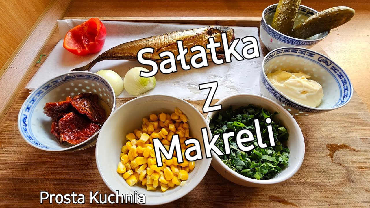 Sałatka z Makreli. Smoked mackerel. Prosta kuchnia  #makrela #sałatka #smaczne #fish  #breakfast