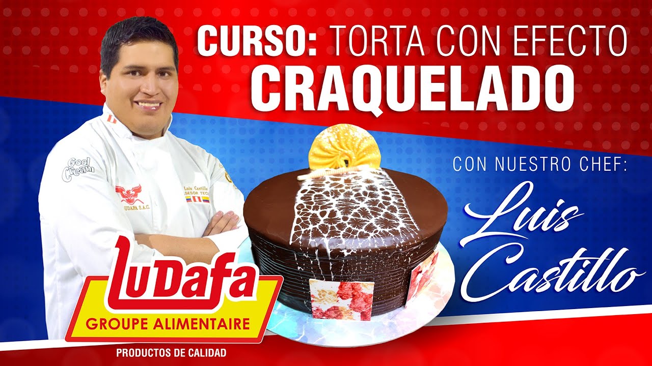 Torta de chocolate + efecto craquelado