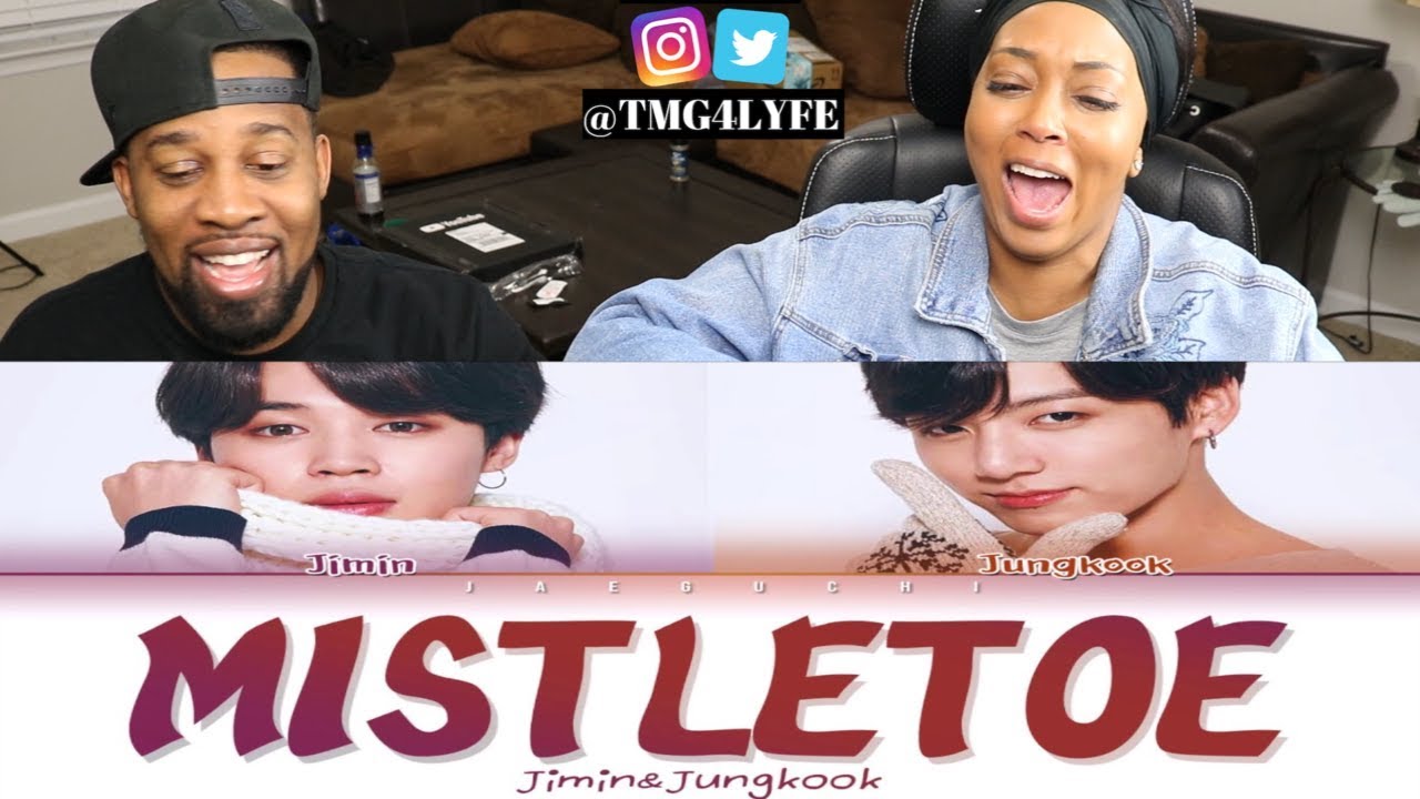 BTS JIMIN & JUNGKOOK - Mistletoe (Christmas Day) (Color Coded Lyrics Eng/Rom/Han/가사) - REACTION