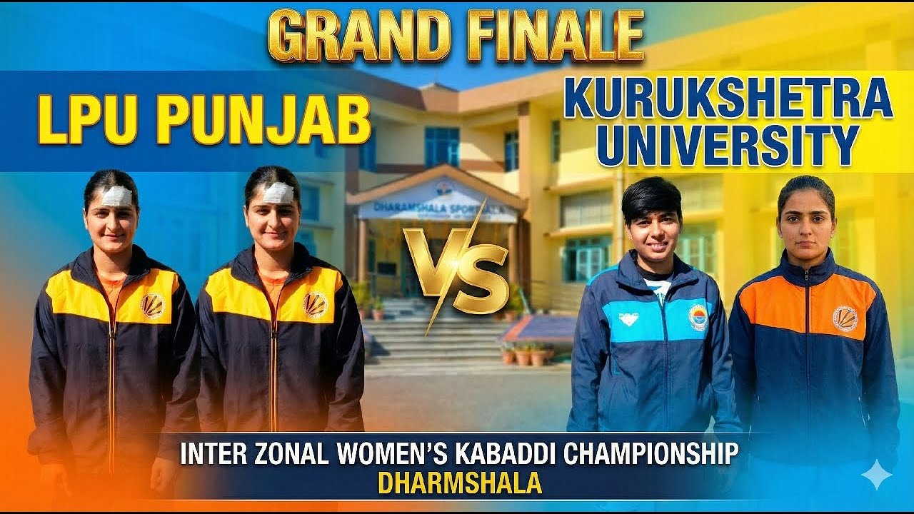 LPU Punjab 🆚 Kurukshetra University, Grand finale Inter zonal women's kabaddi championship Dharm