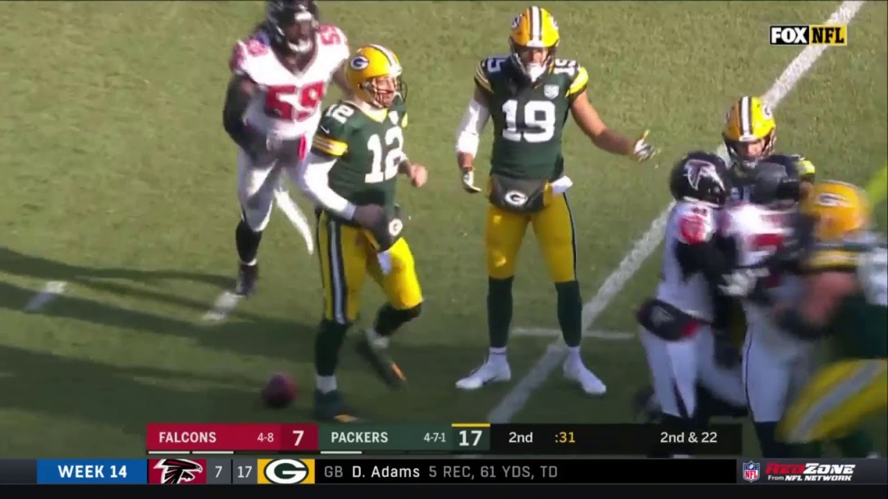 Falcons vs. Packers Fight After Hit on Aaron Rodgers | NFL