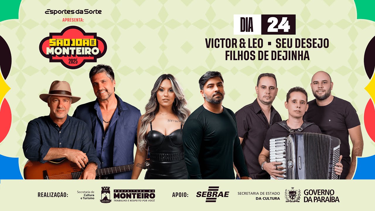 SÃO JOÃO DE MONTEIRO 2025 - OS FILHOS DE DEJINHA, VICTOR & LEO E SEU DESEJO (DIA 1)