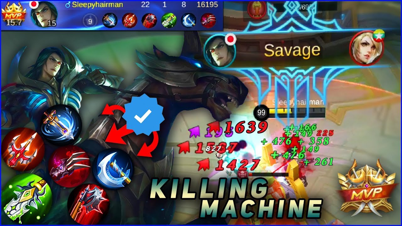 LEOMORD QUICK SAVAGE GAMEPLAY, an EASY-SAVAGE Hero with His Verified Build! Mobile Legends