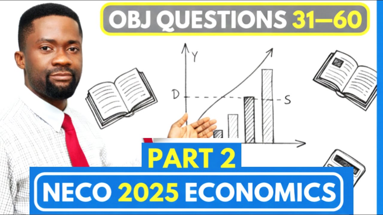 NECO 2025 Economics Past Questions (31–60) | Part 2 | Exam Focus