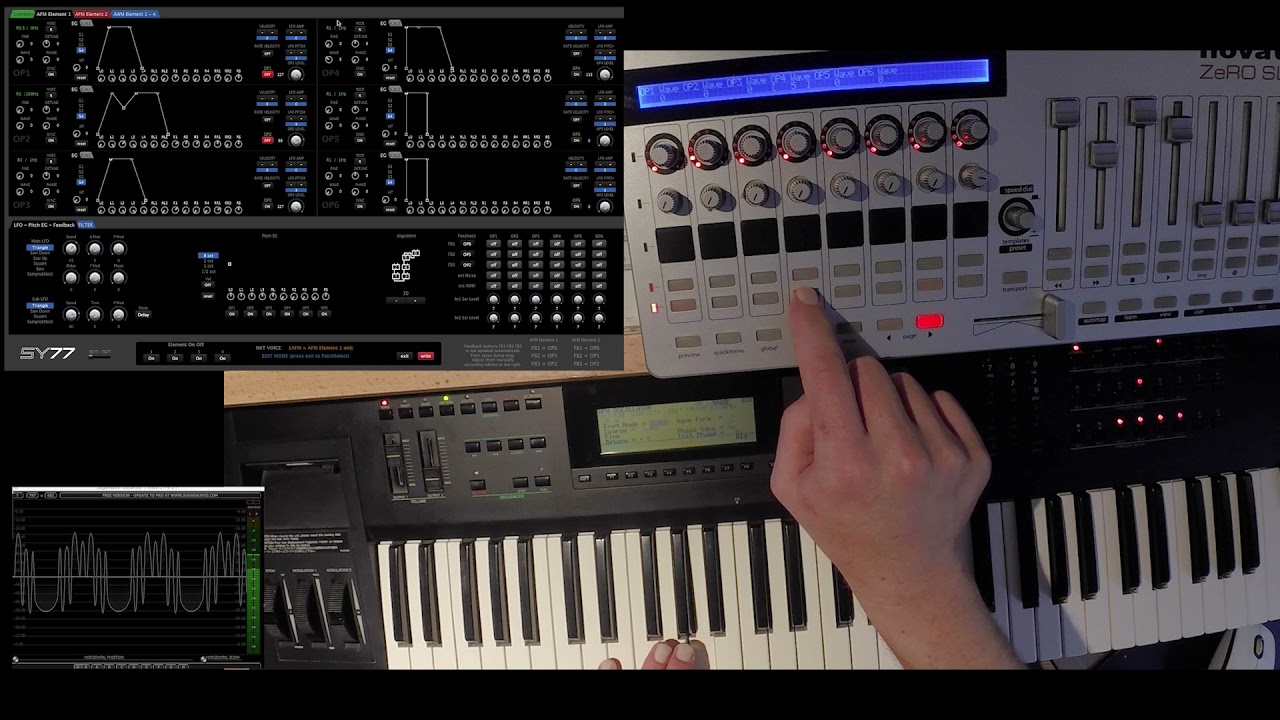 YAMAHA SY77 - Building a patch from scratch - Ep.1: A simple pad