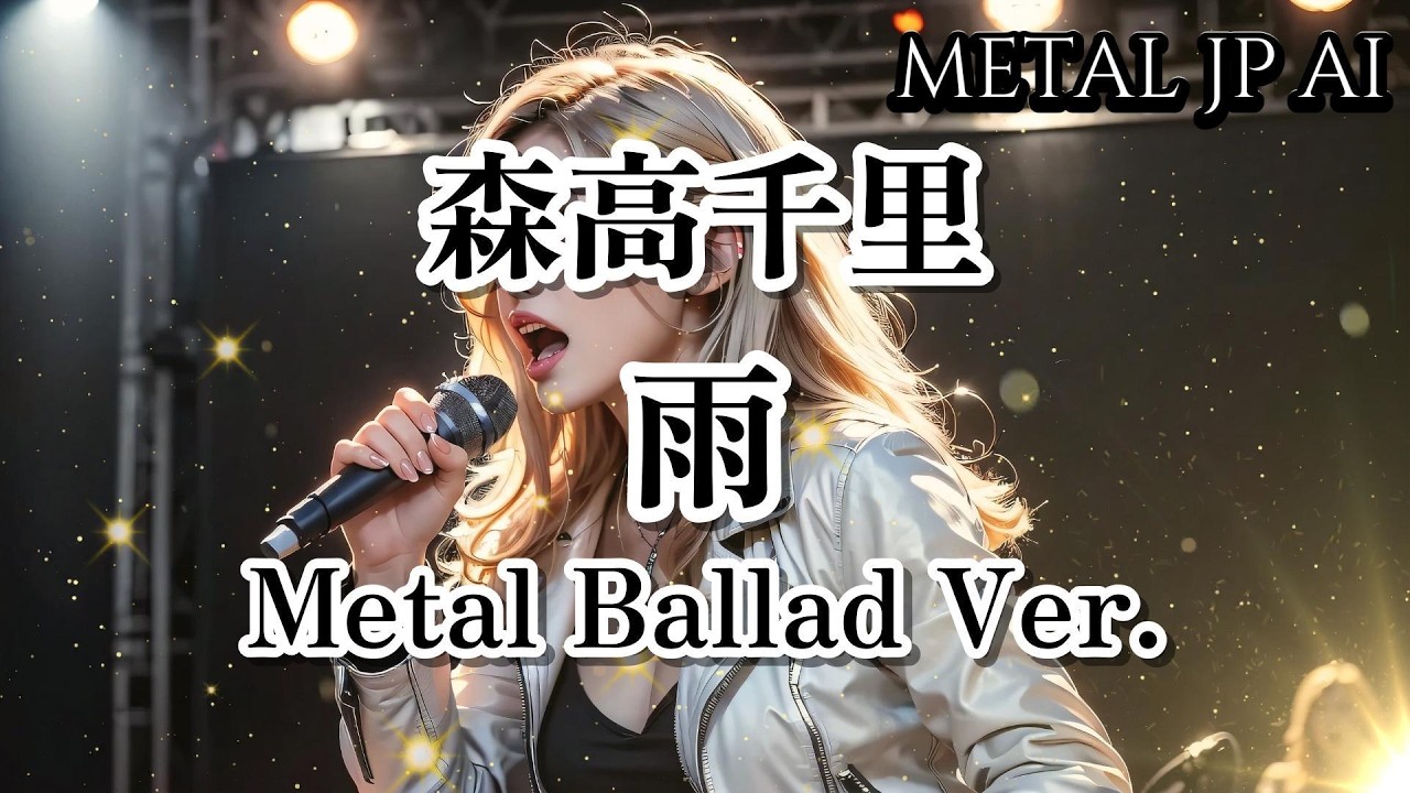 森高千里【雨 Metal Ballad Ver.】AIメタル女子がカバーした　AI cover J-Rock