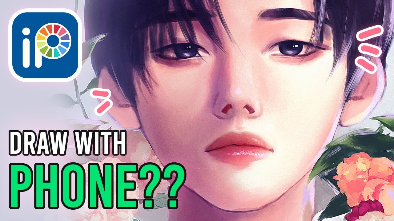 Drawing Semi Realism with Phone?! Trying Ibis Paint X for the first time