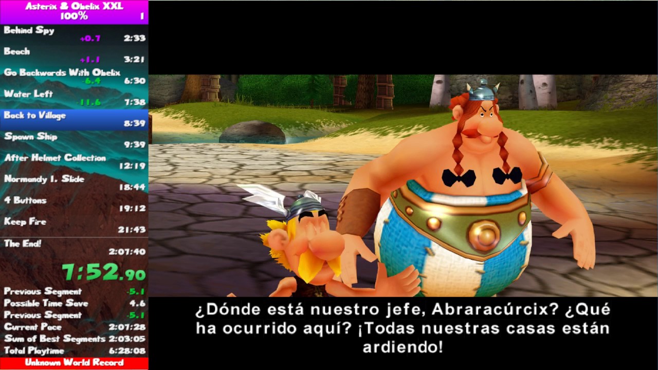 Speedrun [Former WR] | 100% | Asterix & Obelix XXL | 1:58:40 | Noxelnuss