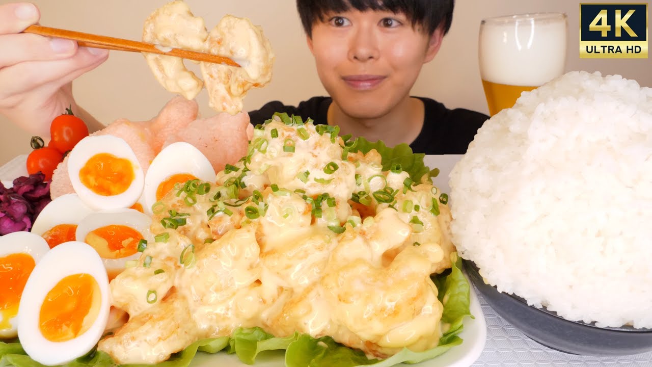 (ENG SUB) ASMR Mayo Shrimp EATING SOUNDS | MUKBANG