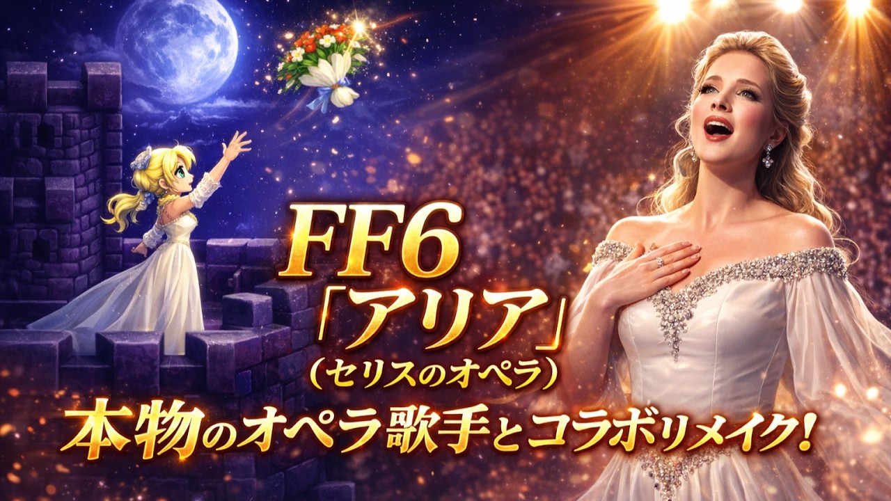 FF6「アリア」ピクリマとは違う本物のオペラ歌手とコラボアレンジ
