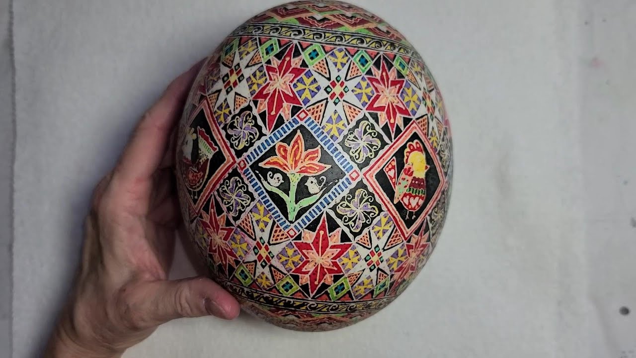 Breaking Free Ostrich Pysanky