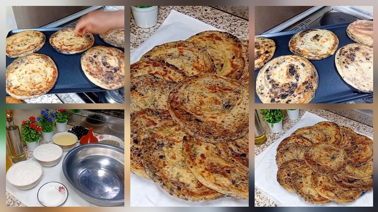 ملوي بالزيتون والزعتر 🥞ولا ارواع أسرة مغربية لبنى ينو يسراى ستيل بكريشة زنوبة ام يوسف الفاسية 