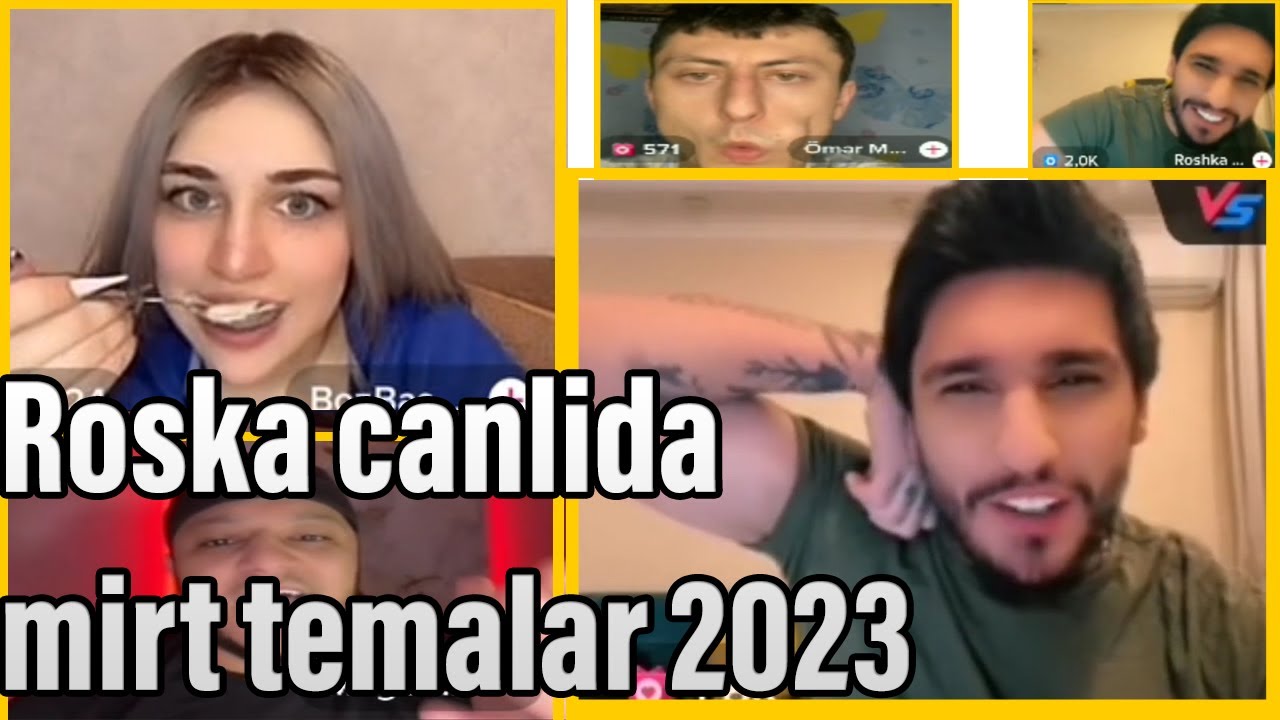 Rosh canli yayimda tiktok canlilari en gulmeli yigma