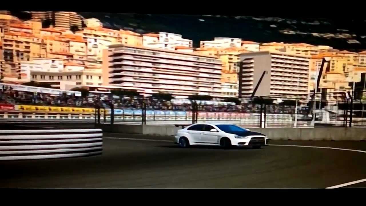 Gran Turismo 5 drift Mitsubishi Lancer EVO X-cote d'azur (monaco)