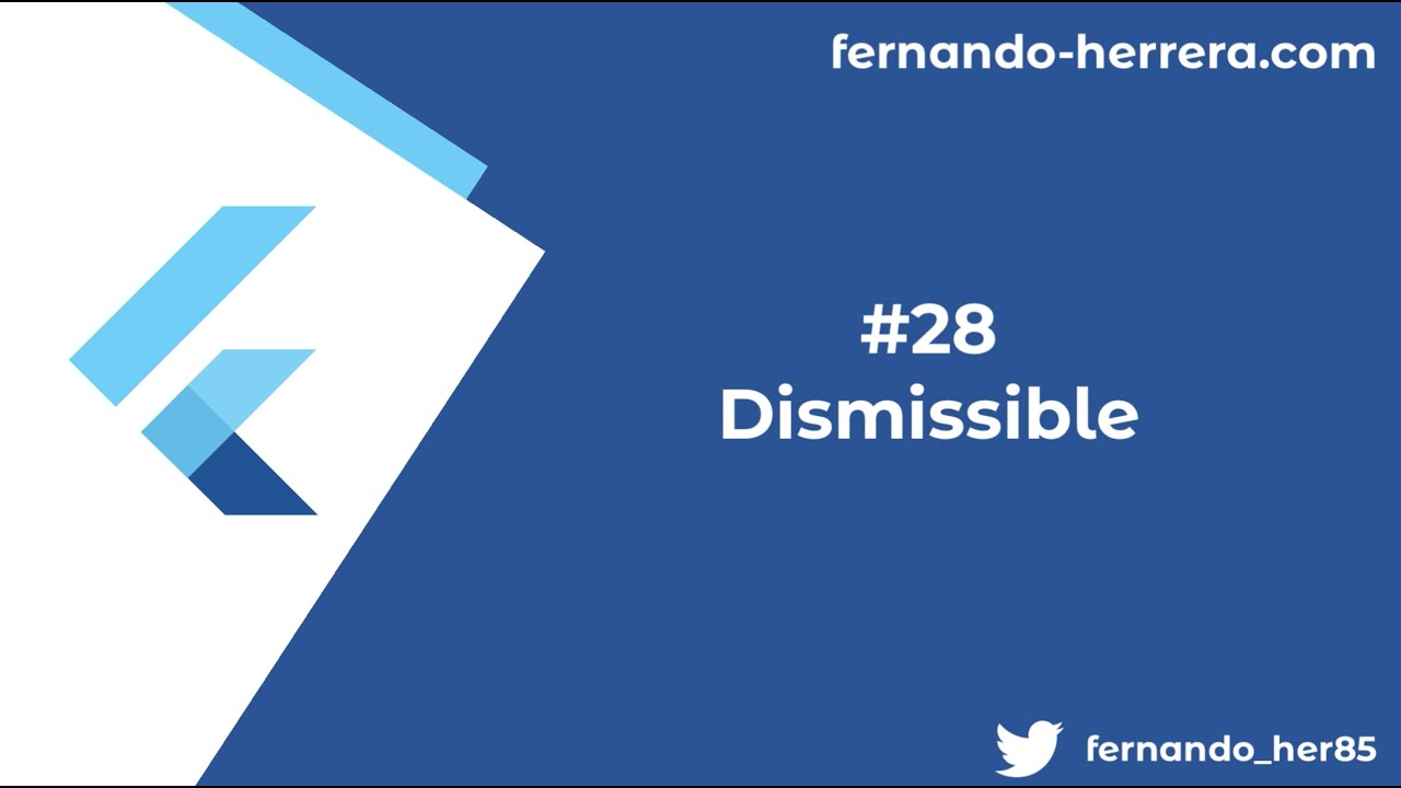Widget de la Semana -  Dismissible