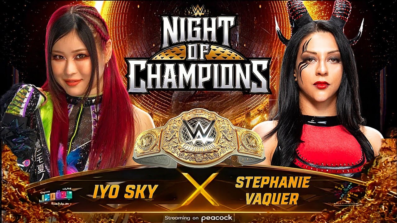 WWE Night of Champions- Iyo Sky Vs Stephanie Vaquer (Women's World Championship)