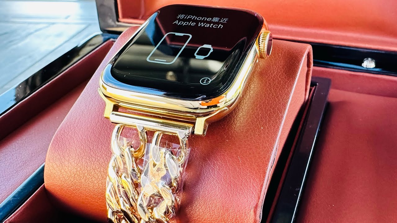 Unique 18k Gold Apple Watch - Custom!