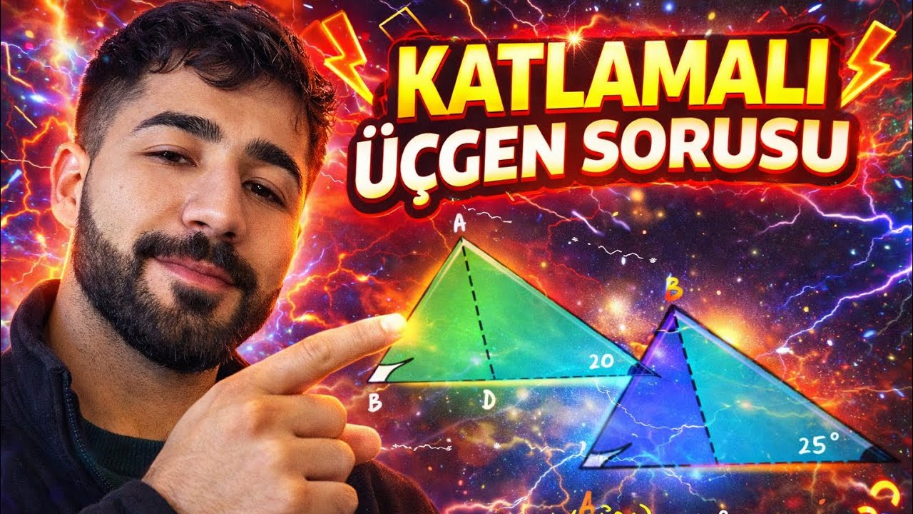 KATLAMALI ÜÇGEN SORUSU 🤩