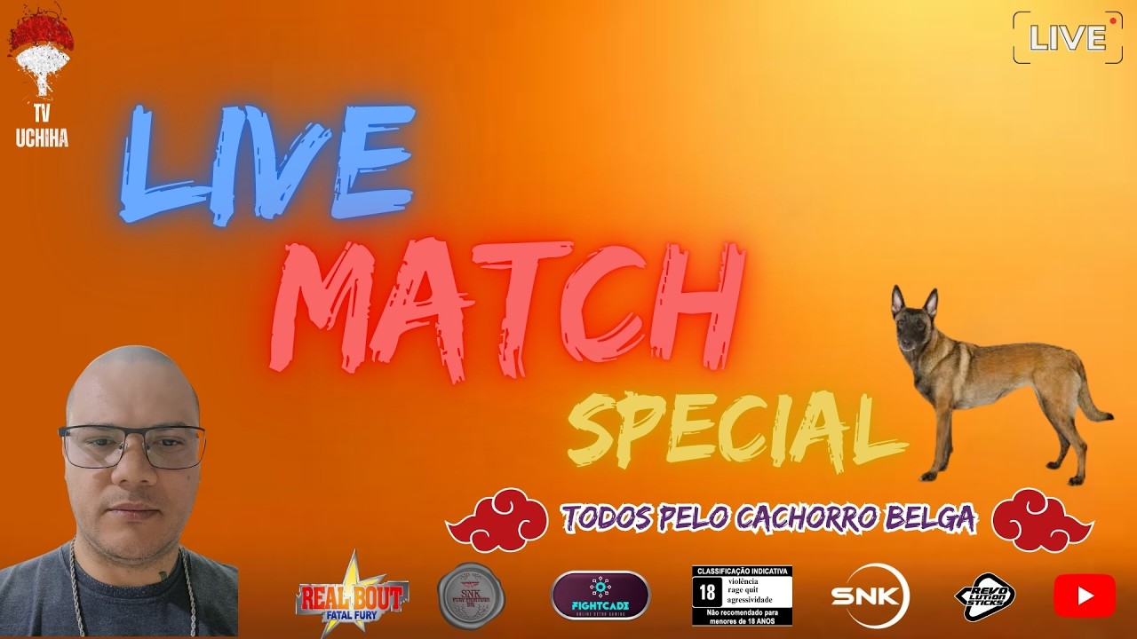 MAIS QUE UM GAME: REAL BOUT FATAL FURY - LIVE MATCH SOLIDÁRIA PELO CACHORRO BELGA  LIVESHORTS