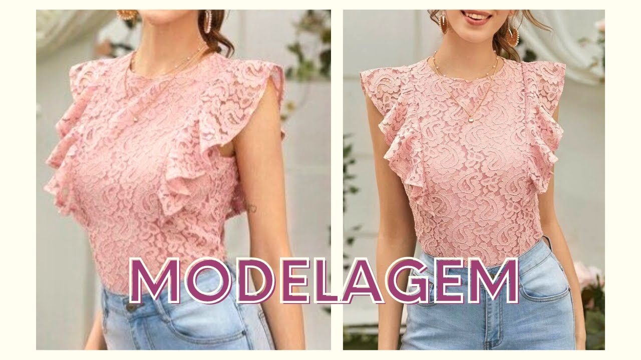 COMO FAZER BLUSA COM BABADINHO FACIL DE FAZER │VIVIANE PRATES